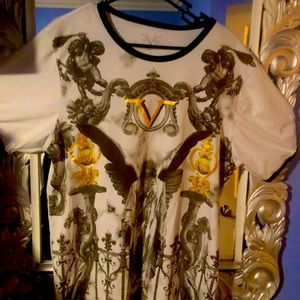 Silk and cotton with black trim Casual shirt